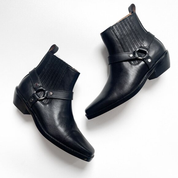 Madewell Santiago Western Ankle Boot Leather Black Size 7 NEW IN BOX - Picture 4 of 9